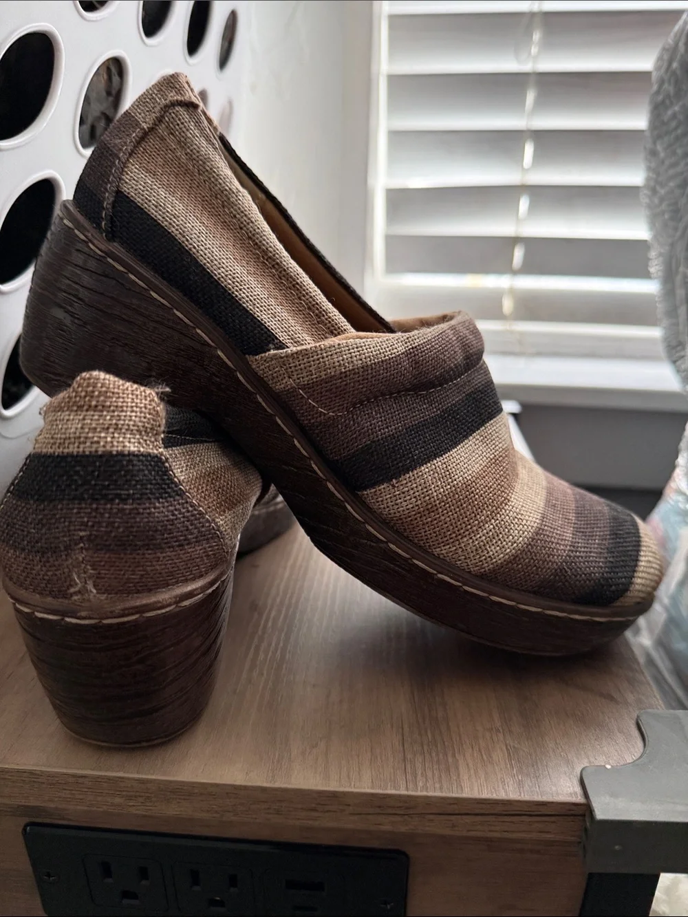 b.o.c. Kids Slip-On Sneakers in Brown and Black Stripes